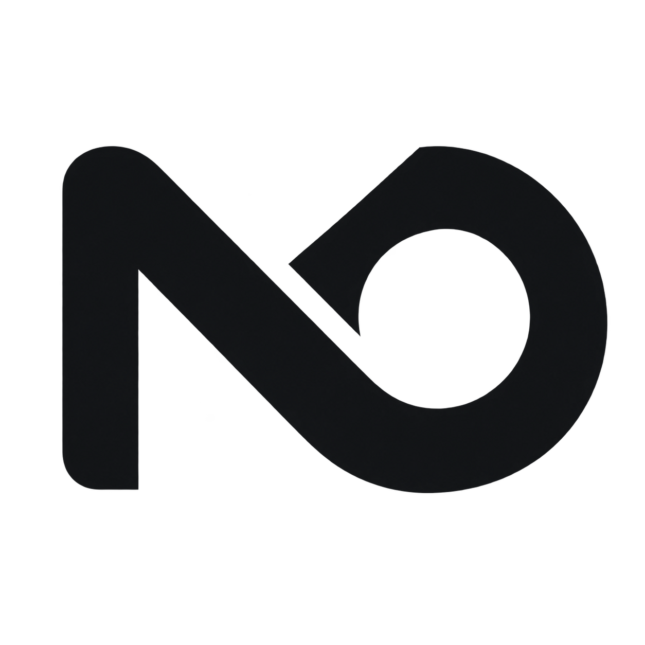 Логотип New Option — монограмма N и O
